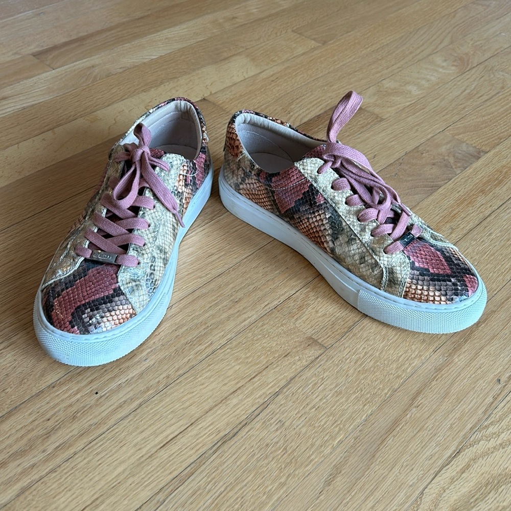 J/Slides leather sneaker, size 8